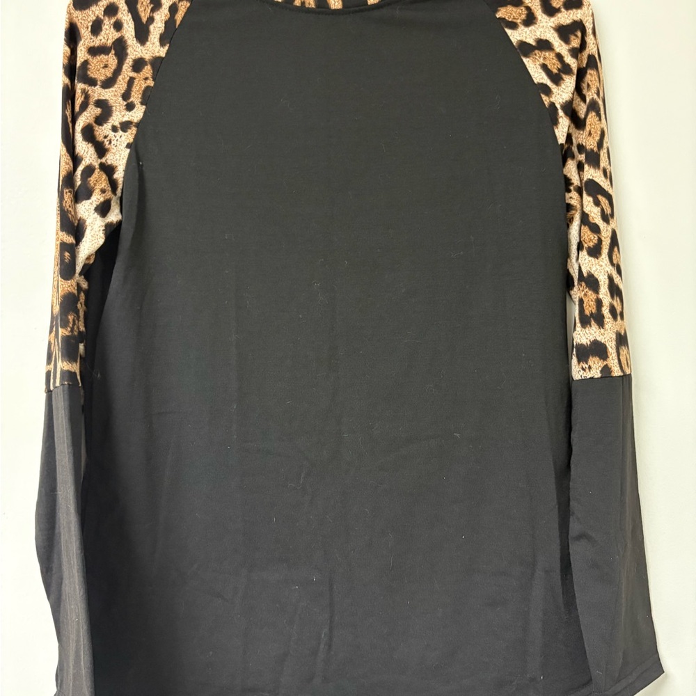 Leopard Print Black Women's‎ Top